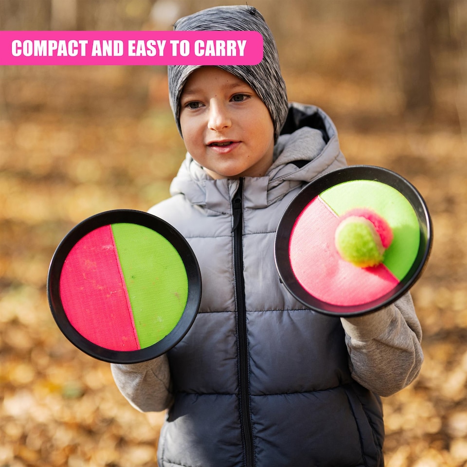 image 1 of The Magic Toy Shop Toss and Catch Ball Set Outdoor Activity for Kids and Family Fun