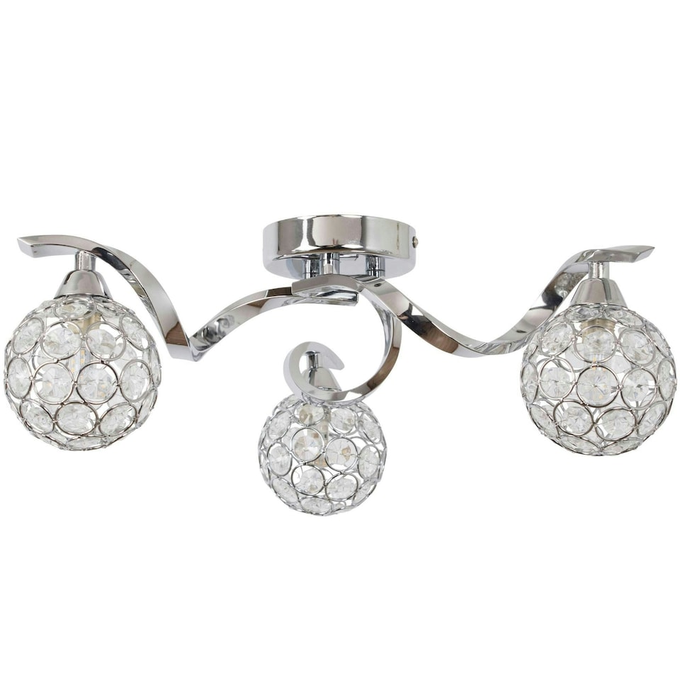 image 1 of Zana 3 Light Semi Flush Ceiling Light