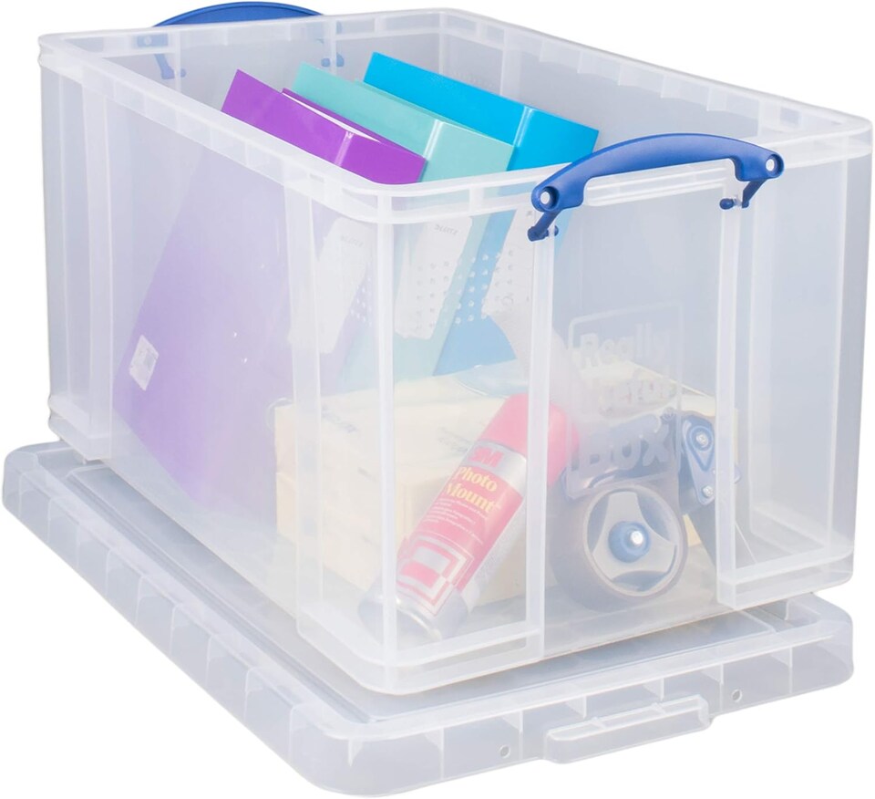 Really Useful 84 Litre Versatile Clear Storage Box/Free Next day Delivery