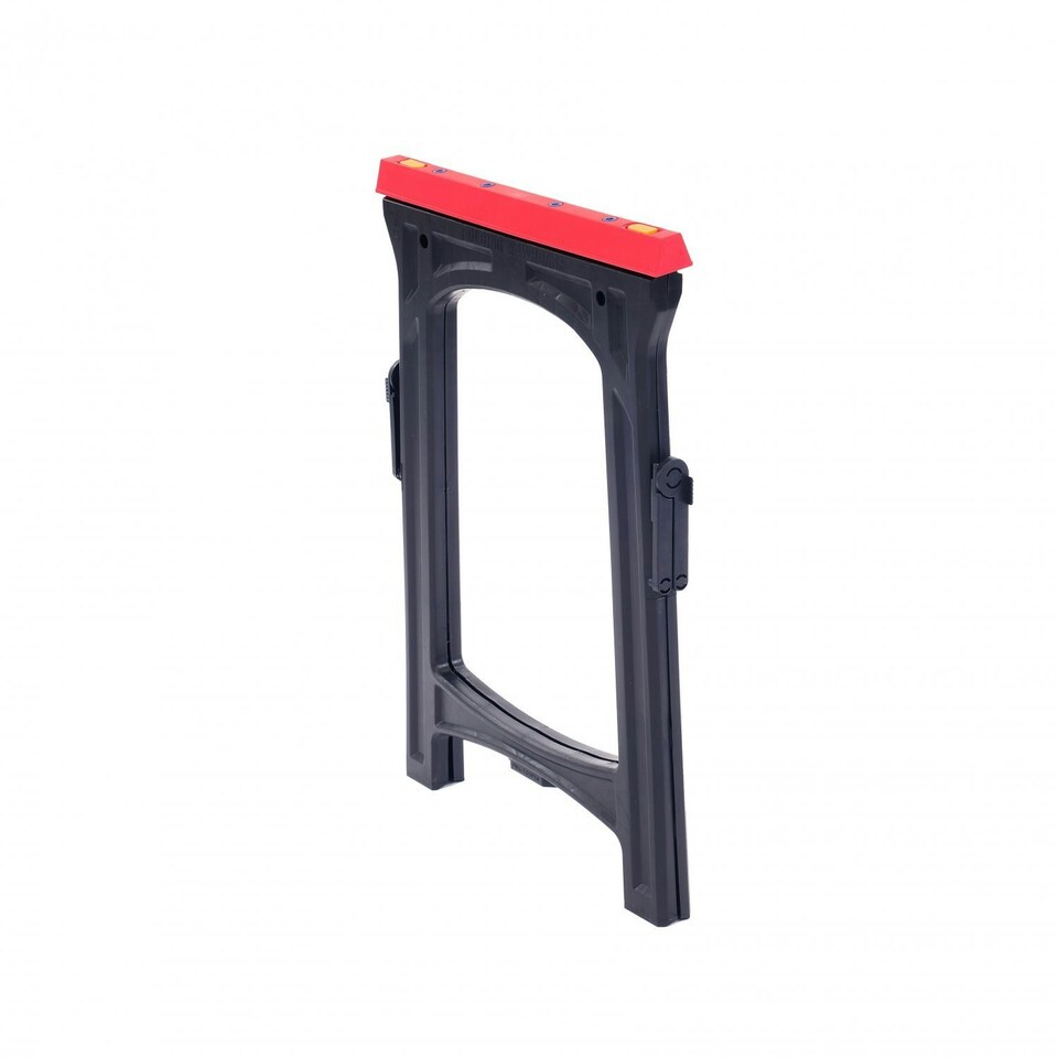 image 1 of Oypla 2x Heavy Duty Folding Plastic Saw Horse Trestle Stands 150kg Black