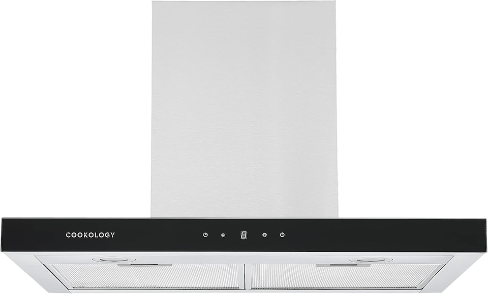 image 1 of Cookology 60cm Stainless Steel Chimney Cooker Hood - Energy Rating A++