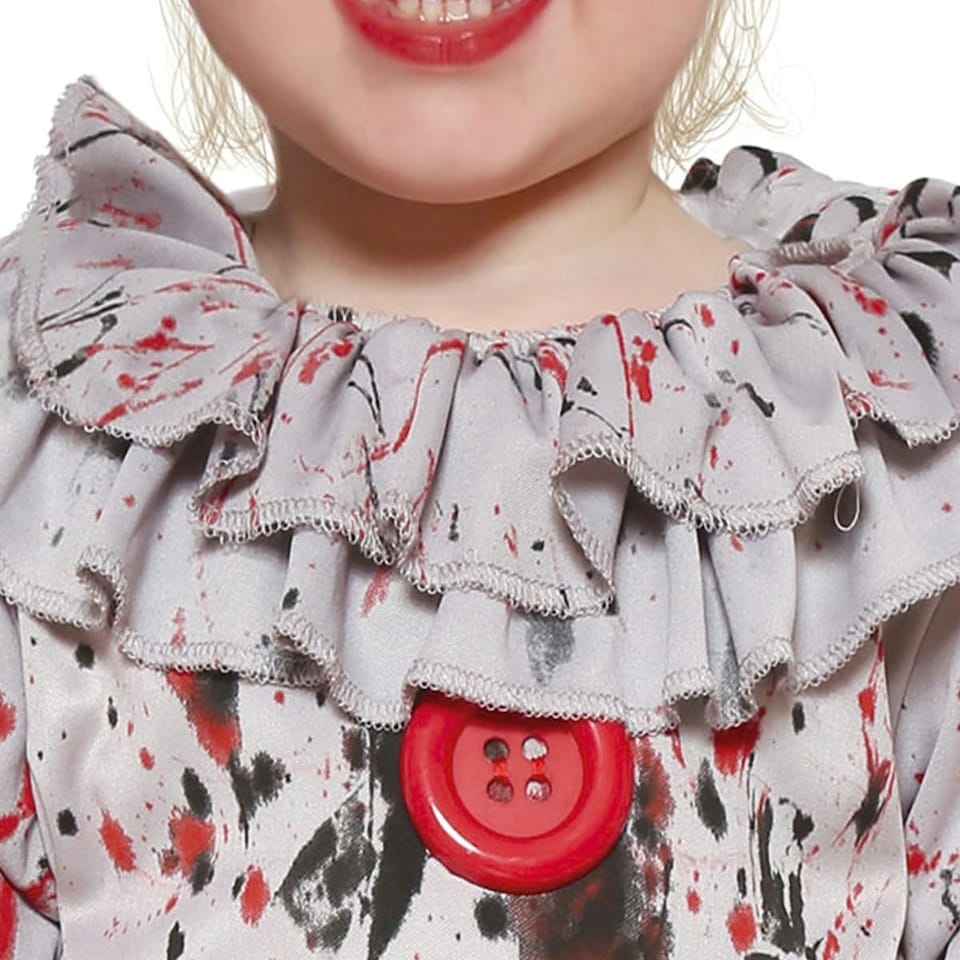 image 1 of Fancy Dress Child Scary Clown Costume - 12-18 m