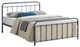 image 1 of 4ft6 Double Grey Tubular Steel Metal Retro Victorian Bed Frame Bedstead | Grey | Double