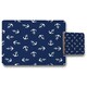 image 2 of Anchors on Navy Background (Placemat & Coaster Set)