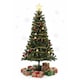 image 6 of Winter Fir Green Pre-Lit Artificial Christmas Tree - LED multi function lights - 7FT with 210 LED lights