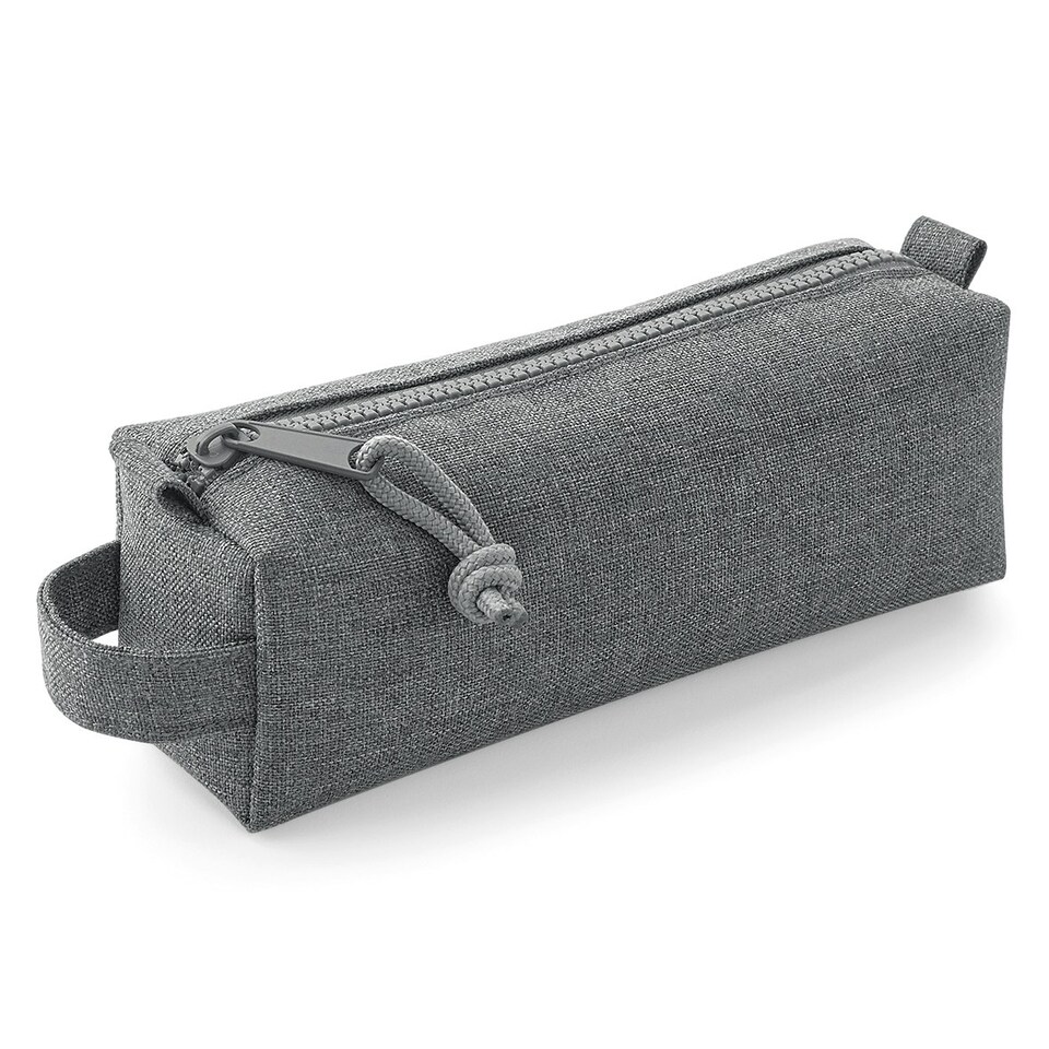 Bagbase Essential Pencil/Accessory Case - Grey Marl - One Size Grey