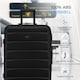 image 2 of Flight Knight 25" 4 Wheel ABS Hard Case Medium Suitcase 100+ Airlines Approved - easyJet, British Airways, Ryanair, Jet2, Emirates & Many More - Check-in | Black | Black Mono | Medium