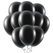 Black Biodegradable Latex Balloons 23cm / 9 in - Pack of 50