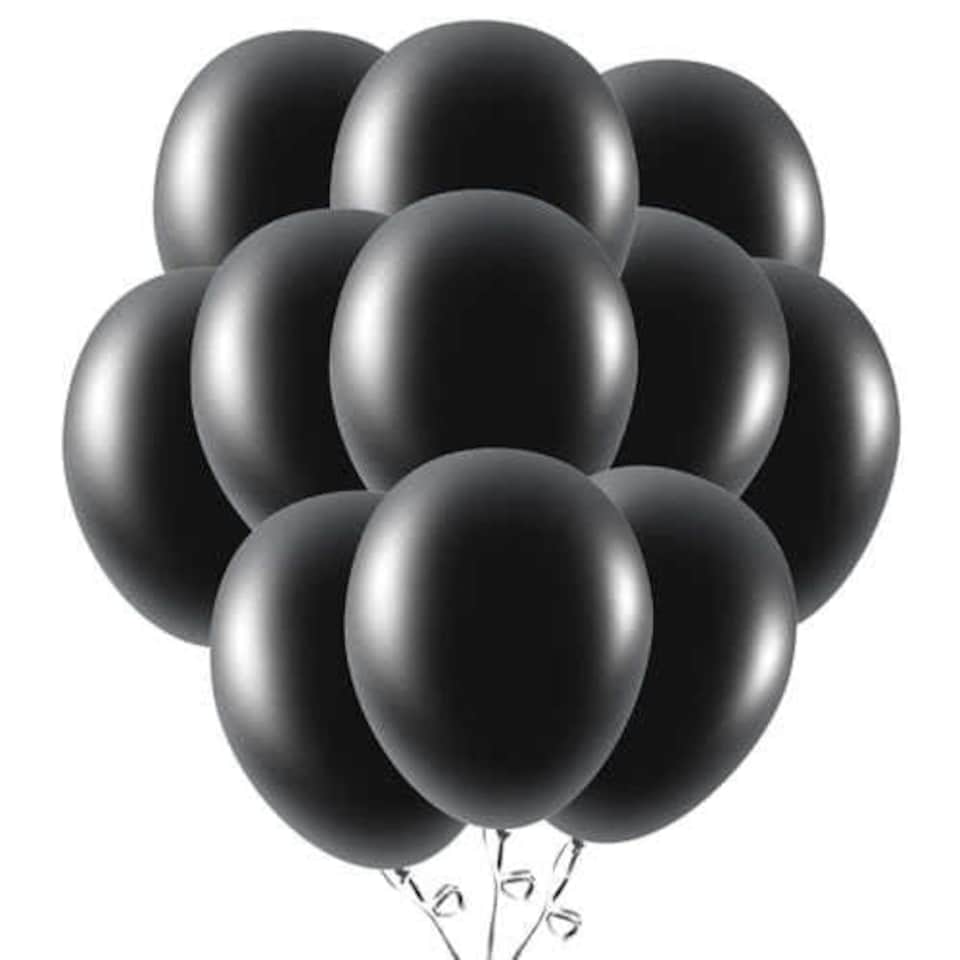 Black Biodegradable Latex Balloons 23cm / 9 in - Pack of 50