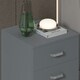 image 3 of FWStyle Tunis 3 Drawer Bedside Chest Matt Grey