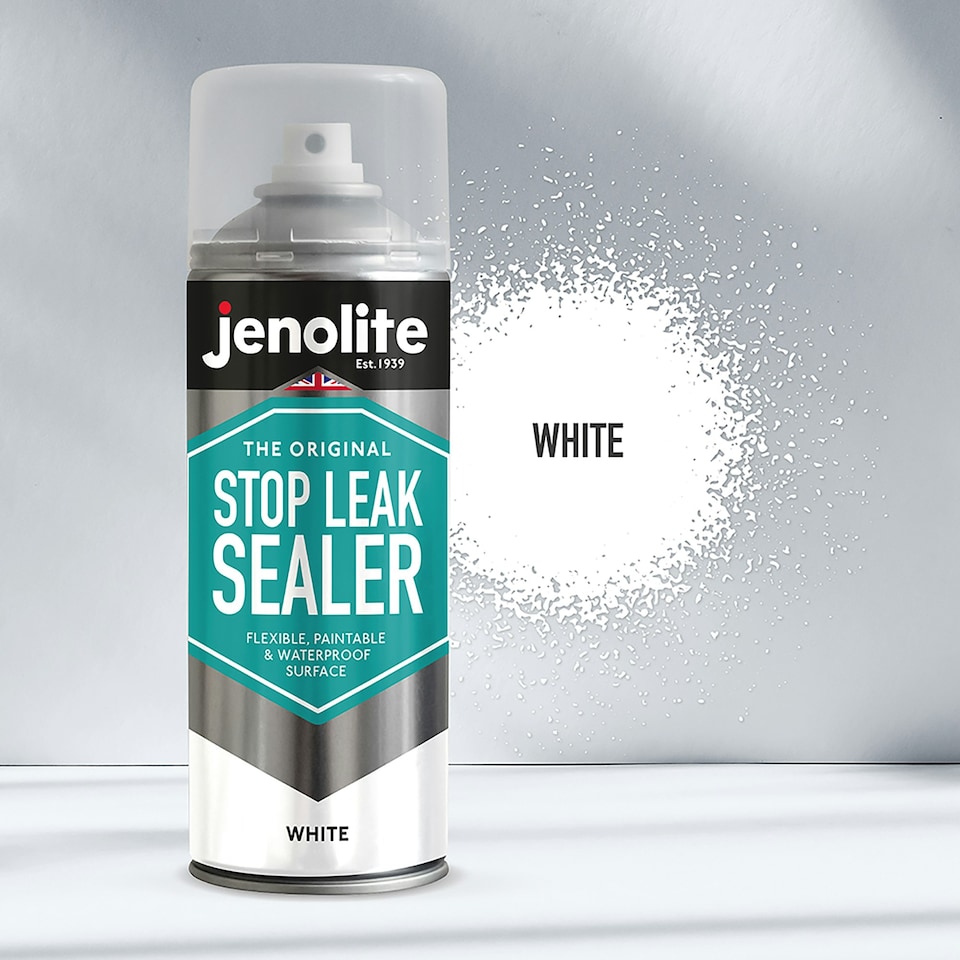 image 1 of Jenolite Stop Leak Waterproof Sealer Spray - White - 400ml - 3-Pack