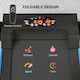 image 5 of HOMCOM 1-6 km/h Folding Motorised Treadmill Walking w/ Remote Control, Blue