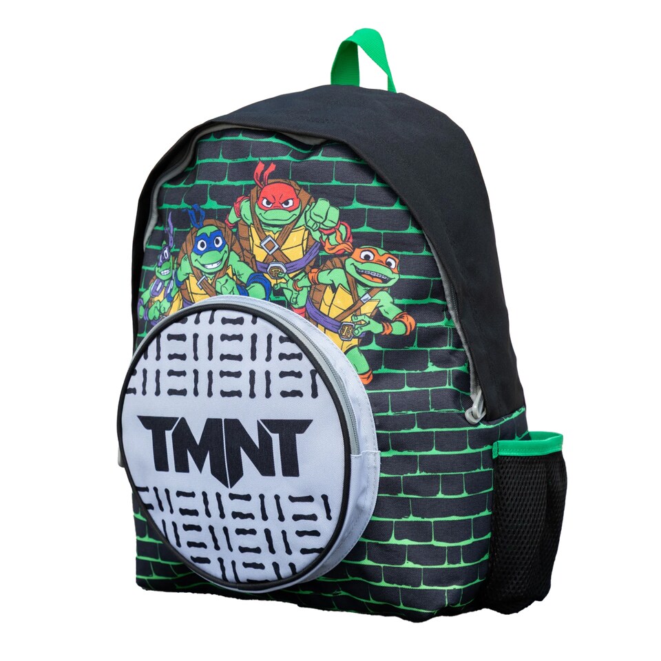 image 1 of Teenage Mutant Ninja Turtles Childrens/Kids Front Pocket Backpack | Black | Black | 1