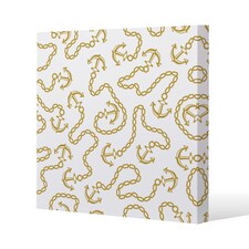Anchor & Chains (Canvas Print) / 61 x 61 x 4cm | Multi