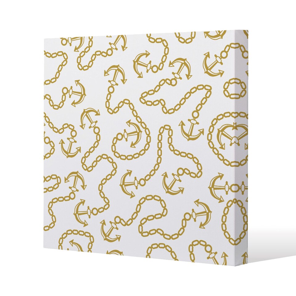 Anchor & Chains (Canvas Print) / 61 x 61 x 4cm | Multi