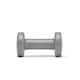image 8 of Reebok 3kg Vinyl-Coated Cast Iron Dumbbell Pair, Grey, Anti-roll Design | Multi | Grey | 6.2KILOGRAMS