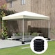 image 7 of Outsunny Pop up Canopy Weight Set of 4, Heavy Duty Sand Fillable Tent Leg Weights for Marquee Party Tent Canopy, Total 20kg