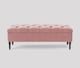 image 1 of Alyana 120cm Wide Tufted Rectangle Ottoman Storage Bench - Upholstery Velvet Shoe Bench with Turned Wooden Legs