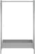image 2 of Kids Wooden Hanging Dress Up Clothes Rail Rack Display Stand Extra Storage Shelf | Grey | Grey