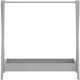 image 2 of Kids Wooden Hanging Dress Up Clothes Rail Rack Display Stand Extra Storage Shelf | Grey | Grey