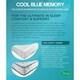 image 4 of 6ft Super King Size Cool Blue Memory Foam Pocket Mattress - (180cm)