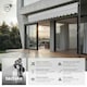 image 2 of Awning with hand crank - pressure fitted , height adjustable Grey | Light Grey | 180 x 400 cm