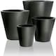 image 5 of Primrose Polystone Calgary Black Tall Indoor Outdoor Garden Planter 89cm