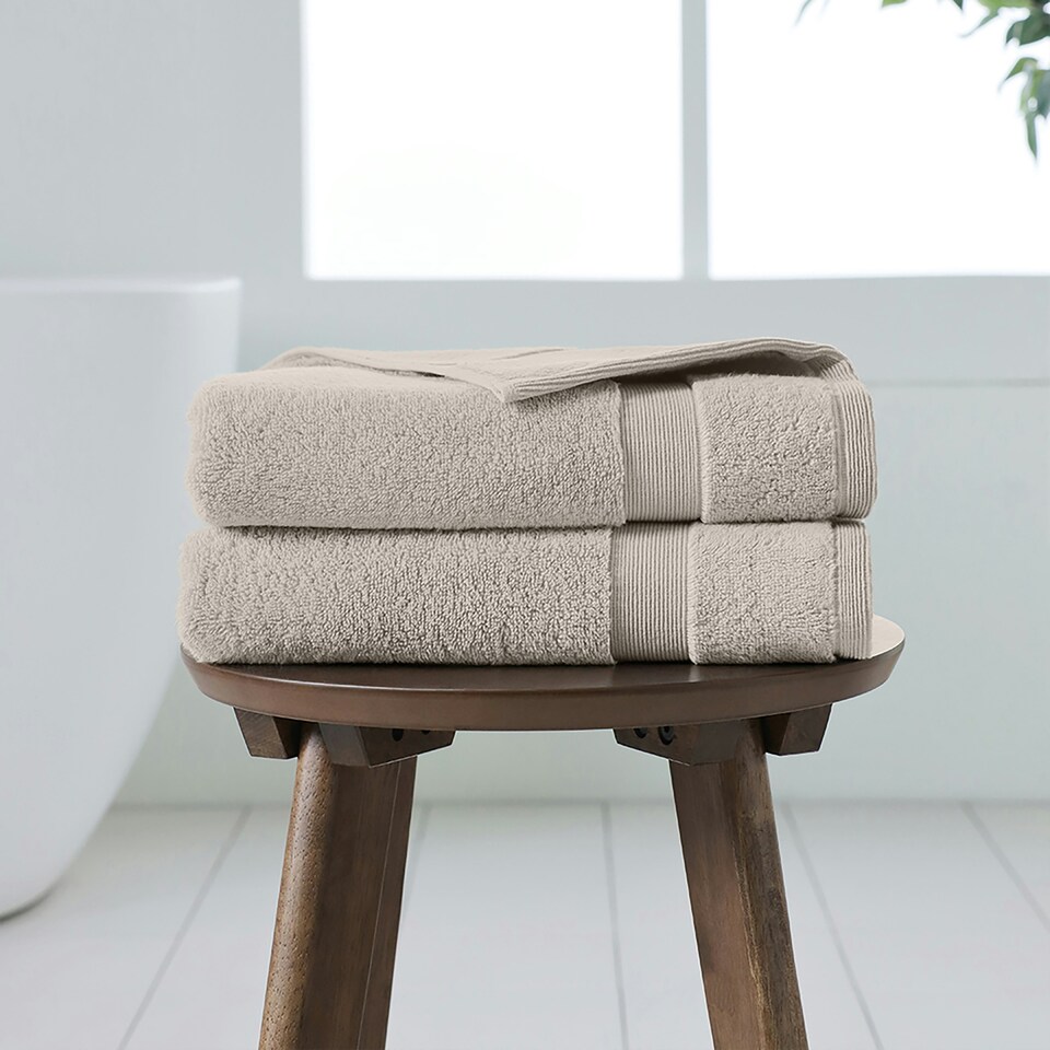 image 1 of Martex 5 Star Hotel Concept 750GSM Hand Towel Silver (Pack of 2) Silver | Silver | Hand towel