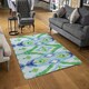 image 2 of Ethnic style Modern scarf (Rug) Blue | Small: 60x110cm