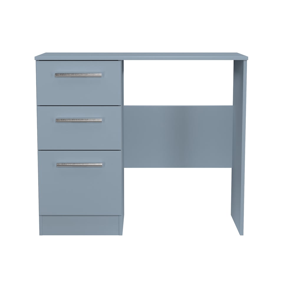 image 1 of Trent 3 Drawer Vanity in Denim Blue (Ready Assembled) | Blue | Denim Blue
