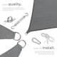 image 3 of Sun Sail Sonny, UV Protected, Water-Resistant and Anti-Tear | Grey | grey | 2 x 4 m | 1