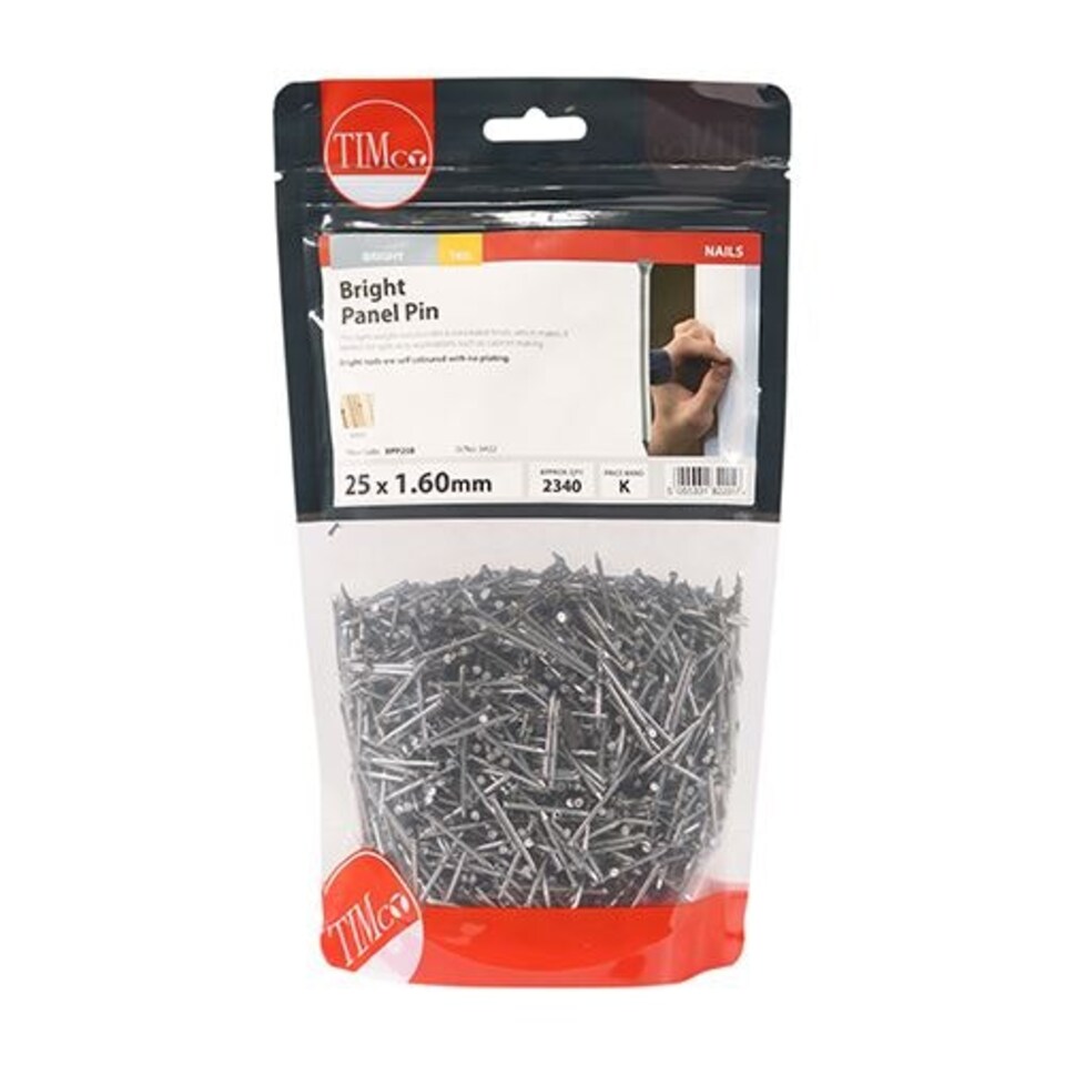 image 1 of Timco - Panel Pins - Bright (Size 25 x 1.60 - 1 Kilograms)