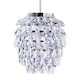 image 4 of Set of 2 Pineapple - Chrome and Clear Jewelled Pendant Lightshades | Clear | Chrome | Medium | 2