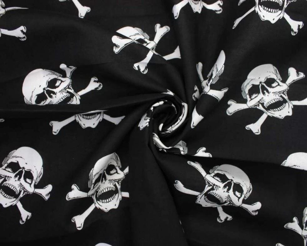 Minerva Black Deadstock Cotton Poplin Dressmaking Fabric per metre - 145cm / 57" Wide