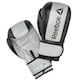 image 1 of Reebok Boxing Gloves Grey, 14oz — Breathable Mesh Palm & Hook-and-Loop Strap | Grey | Black and Grey | 14oz