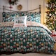 image 4 of Fusion Christmas Ornaments Duvet Cover Set Green