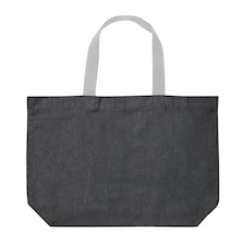 XD Collection Impact Aware Large Recycled Canvas Undyed Tote Bag - Anthracite - One Size Grey