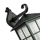 image 3 of Classic Matte Black Die-Cast Aluminium Metal Exterior Lantern Wall Light Fitting