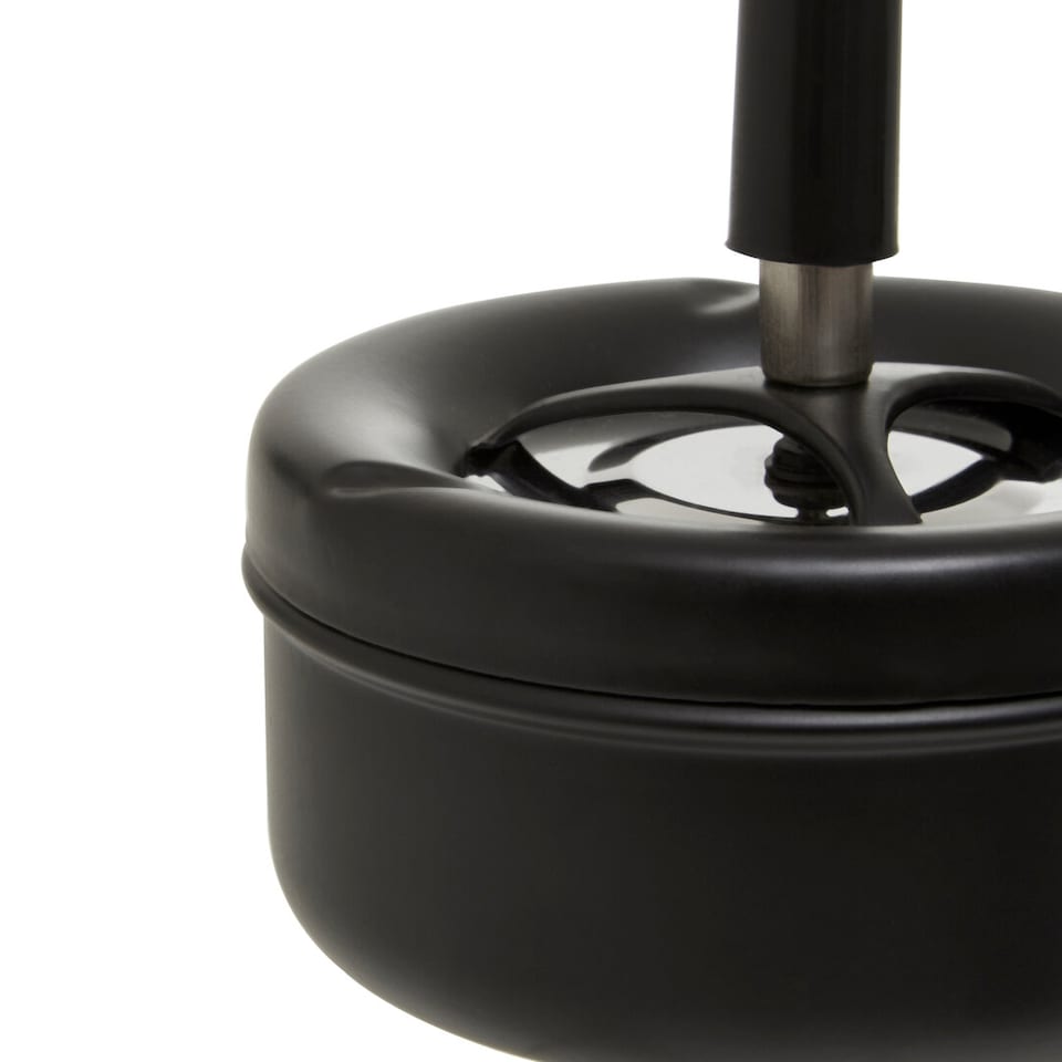 image 1 of Medium Black Spinning Ashtray