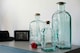 image 6 of Verano Spanish Ceramics Recycled Glass Small Bottle w/ Cork - 900ml | Clear | 900ml | 1