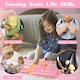 image 3 of deAO Montessori Toddler Busy Board Travel Quiet Book 10Page Sensory Learning Toy