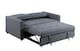 image 6 of Omari 2-Seater Fabric Pull-Out Loveseat Sleeper Sofa - Grey | Grey | Grey | Two Seater | 1