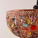 image 1 of ValueLights Samia Moroccan Bazaar Bronze Lamp Shade Multi Coloured Jewels & Bulb Bronze
