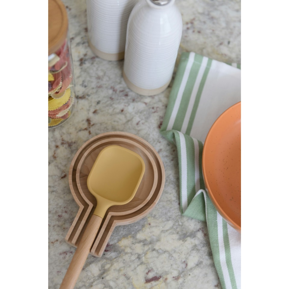 image 1 of KitchenCraft Spoon Rest Wood Beechwood