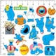 image 2 of Sesame Street Deluxe Cookie Monster Stickers (Pack of 50) - Multicoloured - One Size