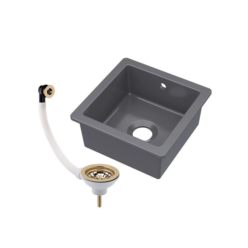 image 1 of Balterley Single Bowl Kitchen Sink Fireclay with Overflow - Set B