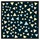 image 2 of Yellow & blue triangles (Picutre Frame) Brown | XS