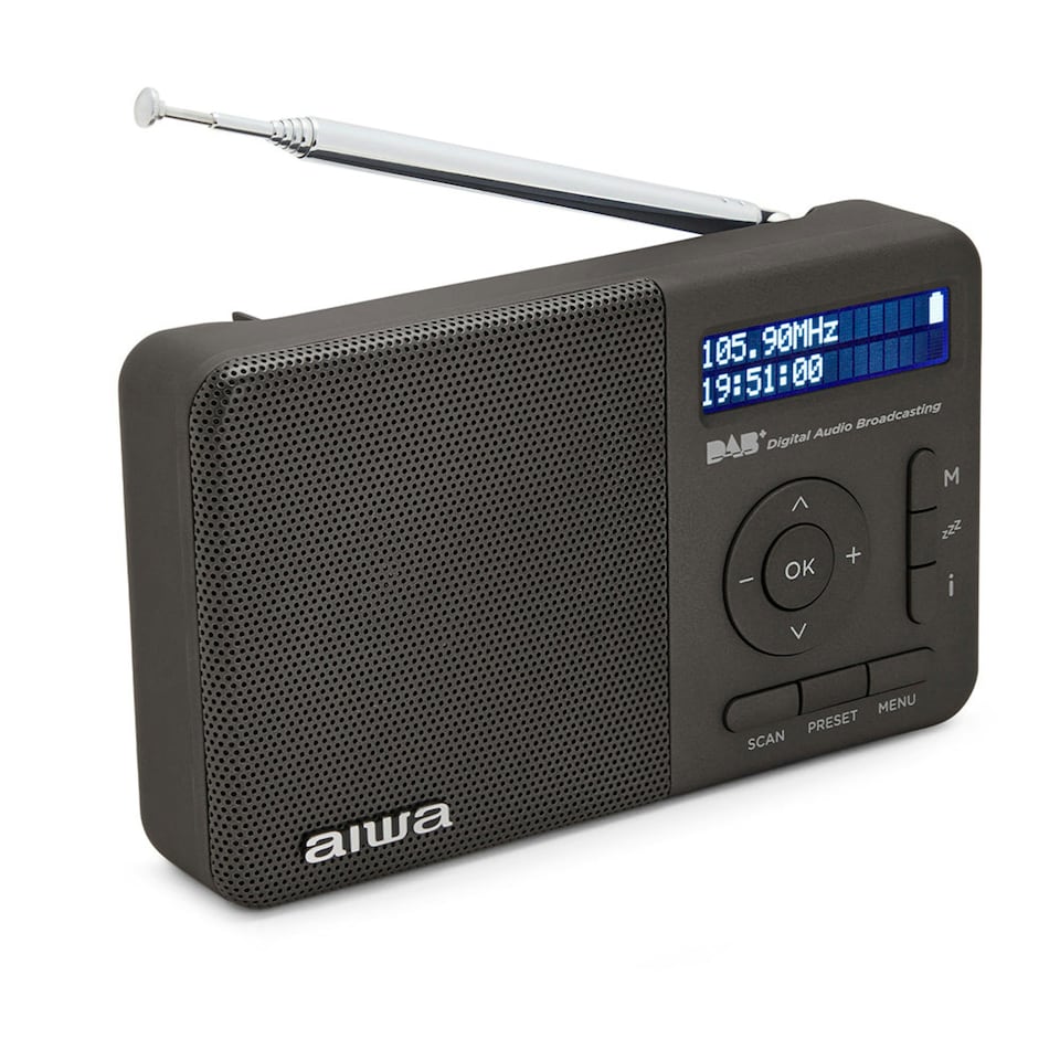 image 1 of Aiwa RD-40DAB Digital Portable DAB+/FM-RDS Radio Silver