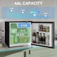 image 3 of HOMCOM 46L Counter Top Fridge with Chiller Box Mini Fridge for Bedrooms Black