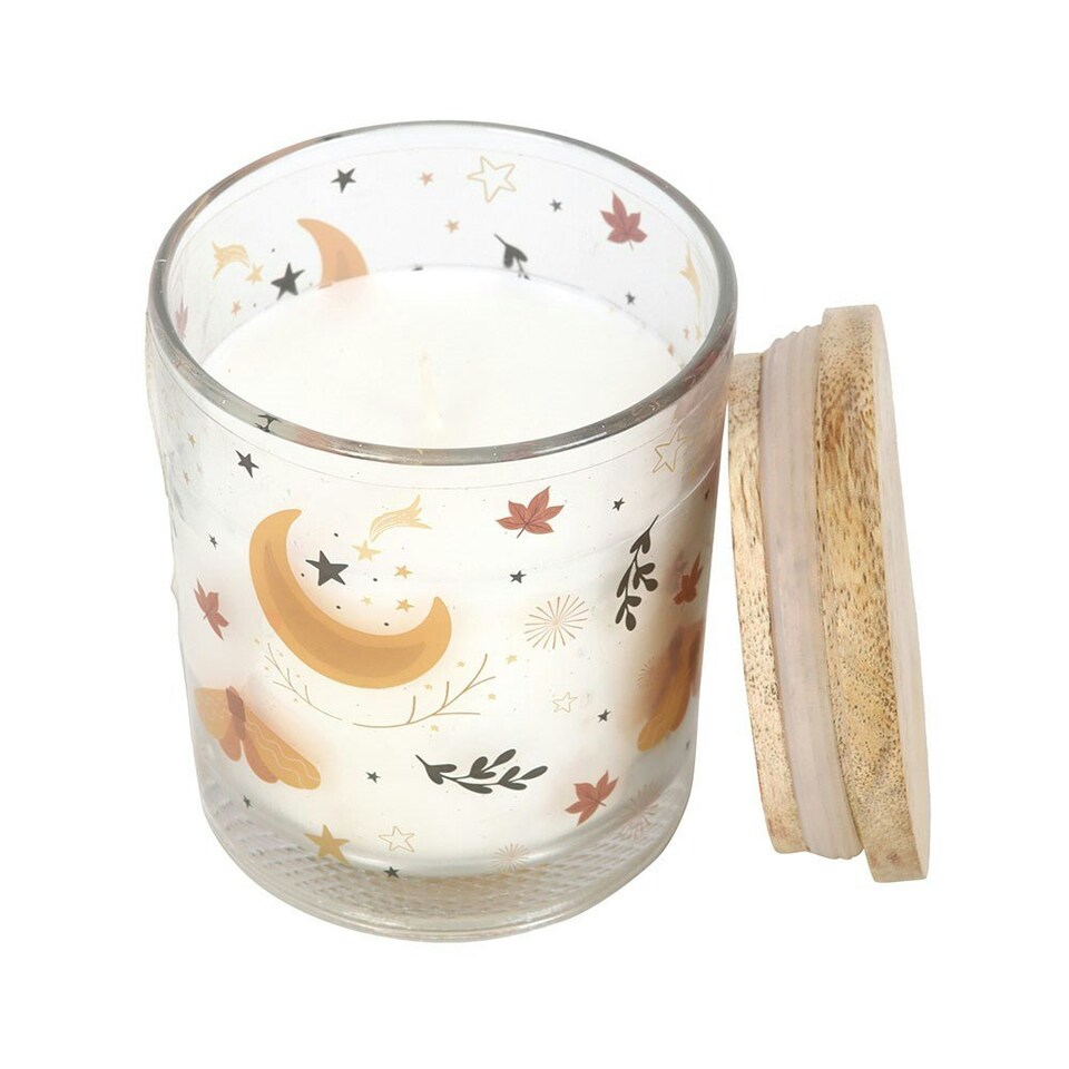 image 1 of Autumn Magic Scented Spiced Vanilla Jar Candle White